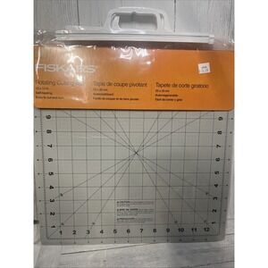 Fiskars Rotating Cutting Mat 13 in Self‎ Healing Easy Cut Turn New